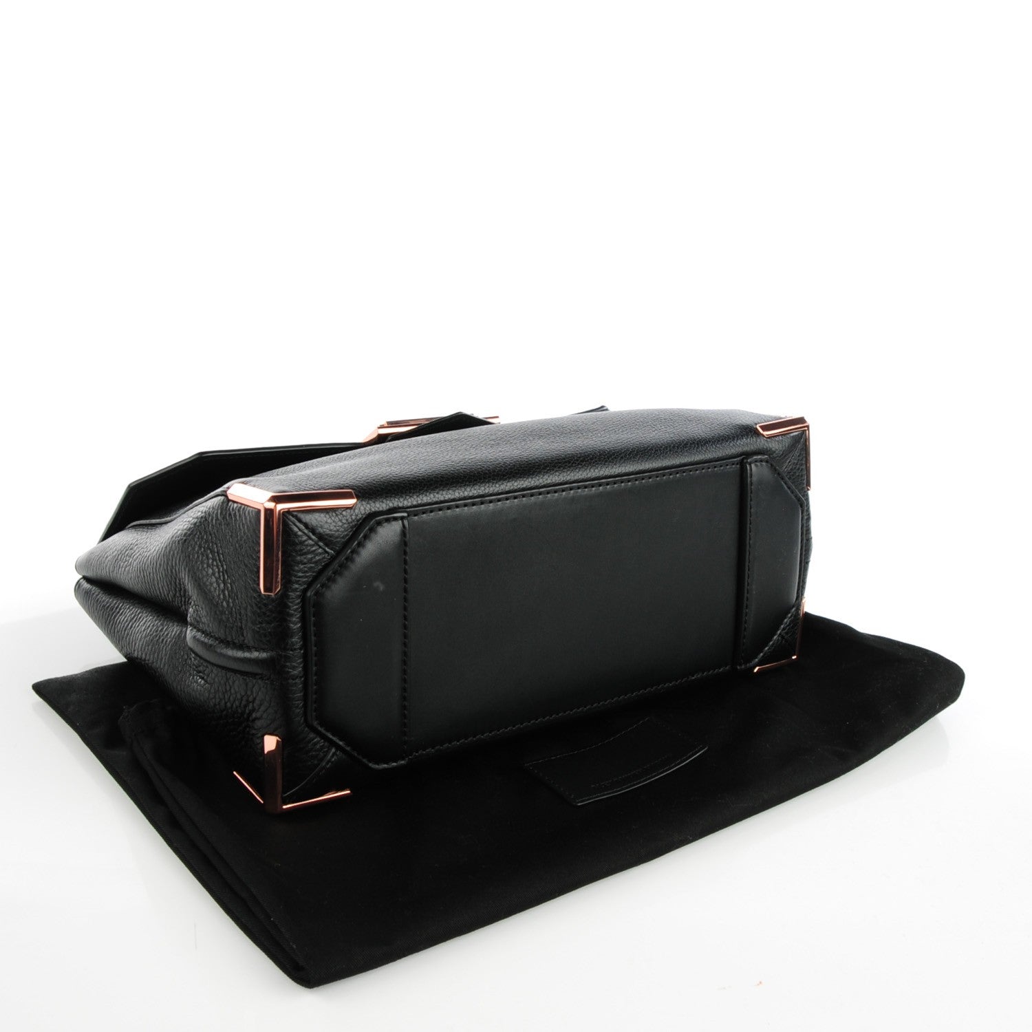 Alexander Wang Calfskin Large Marion Soft Black Rose Gold Hardware 4 of 7
