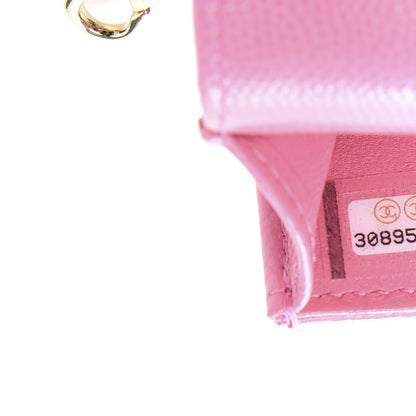 Chanel Caviar Quilted Crystal CC Airpods Pro Case Pink 7 of 9