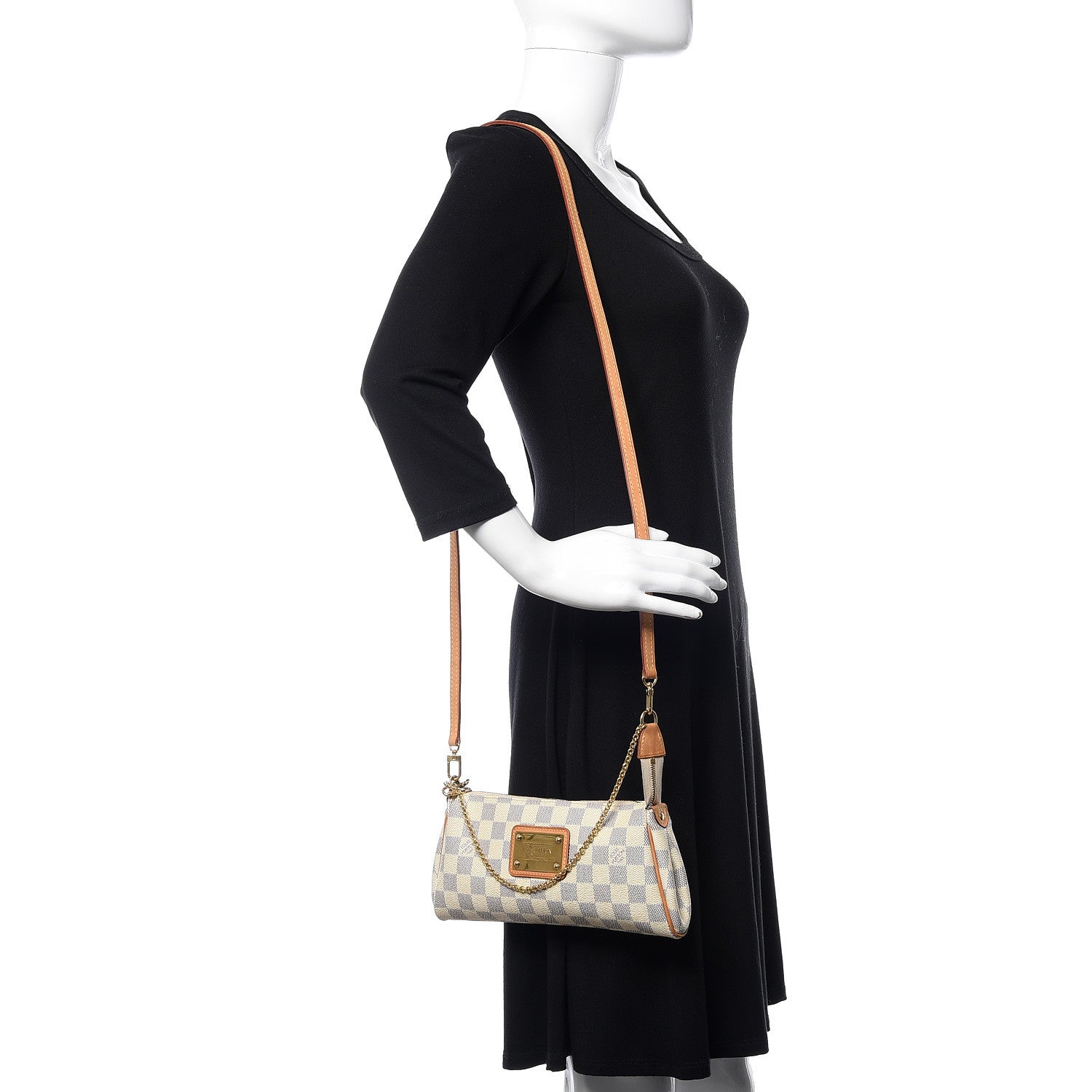 Louis Vuitton Damier Azur Eva Clutch 2 of 9