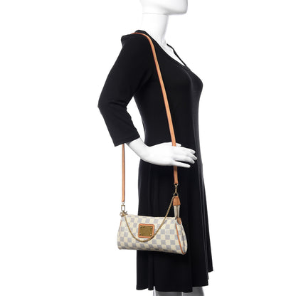 Louis Vuitton Damier Azur Eva Clutch 2 of 9