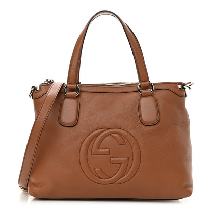Gucci Cellarius Calfskin Small Soho Top Handle Satchel Dusty Blush 1 of 10
