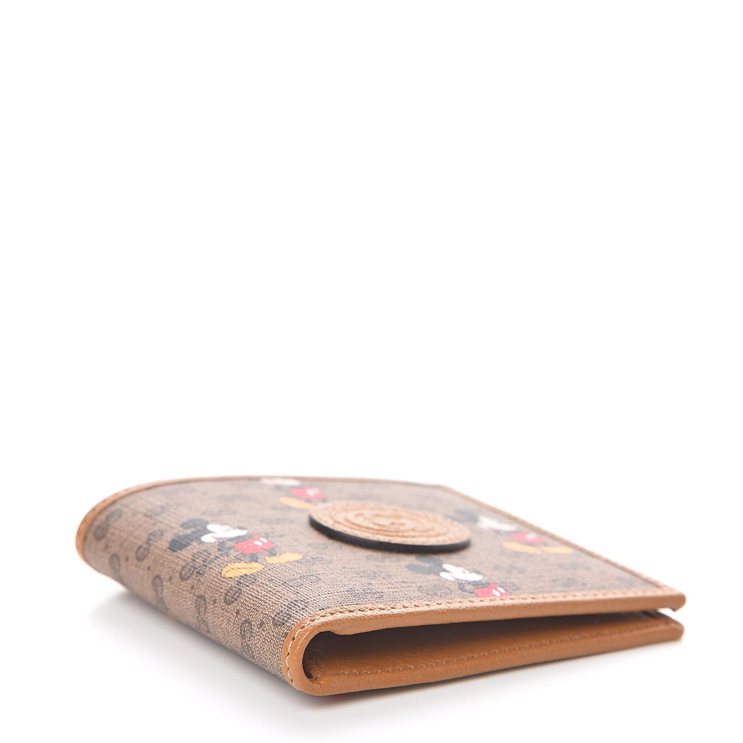 X DISNEY Mini Vintage GG Supreme Monogram Mickey Mouse Wallet Beige Vintage Sun Oil