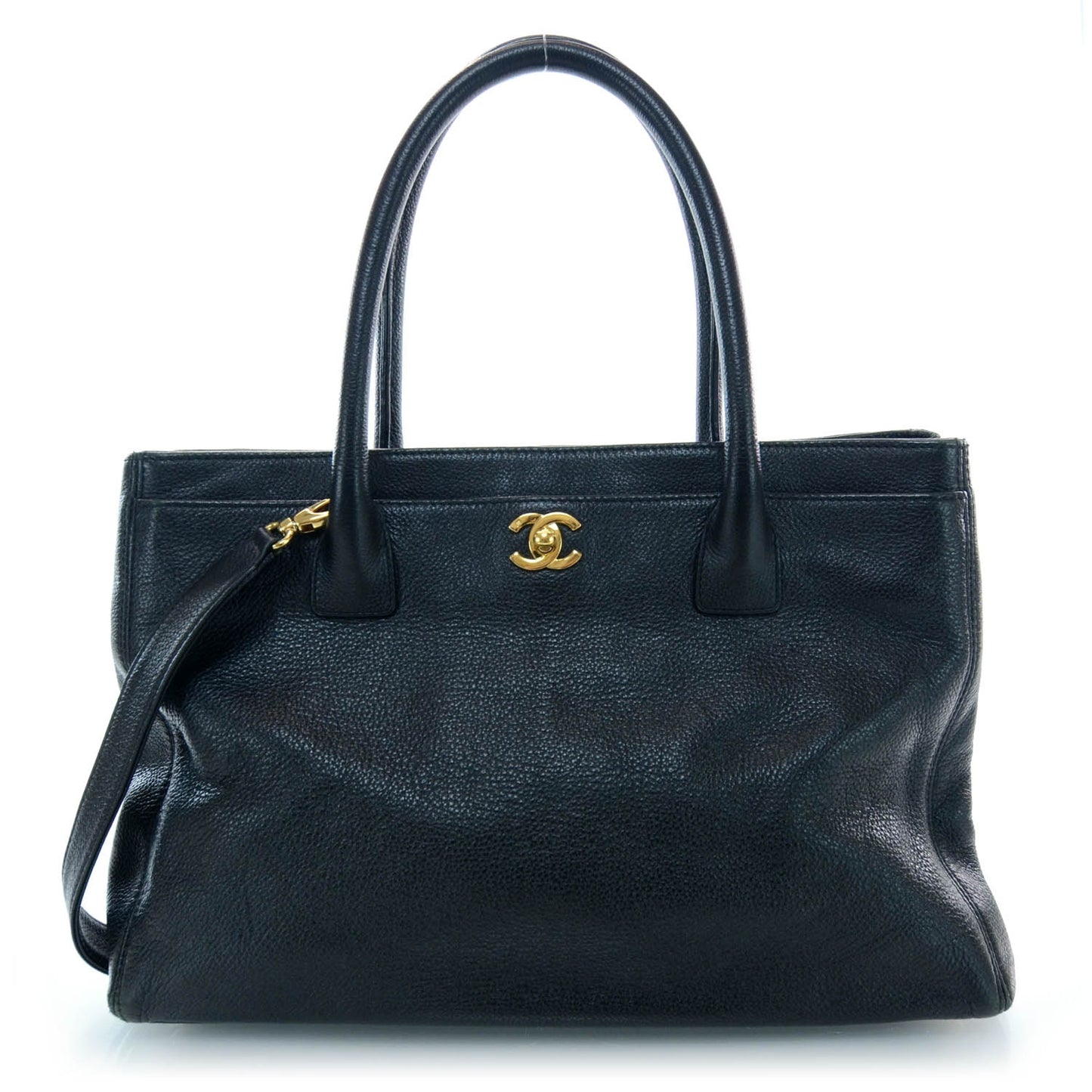 Calfskin Cerf Tote Black