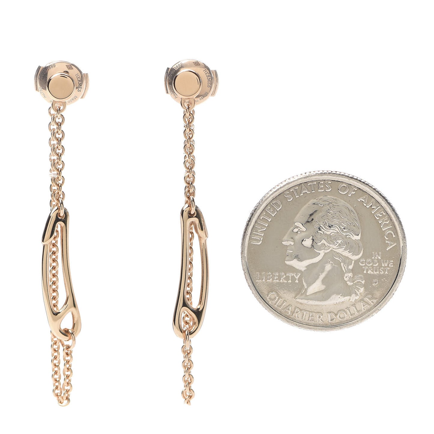 18K Rose Gold TPM Chaine D'Ancre Punk Earrings