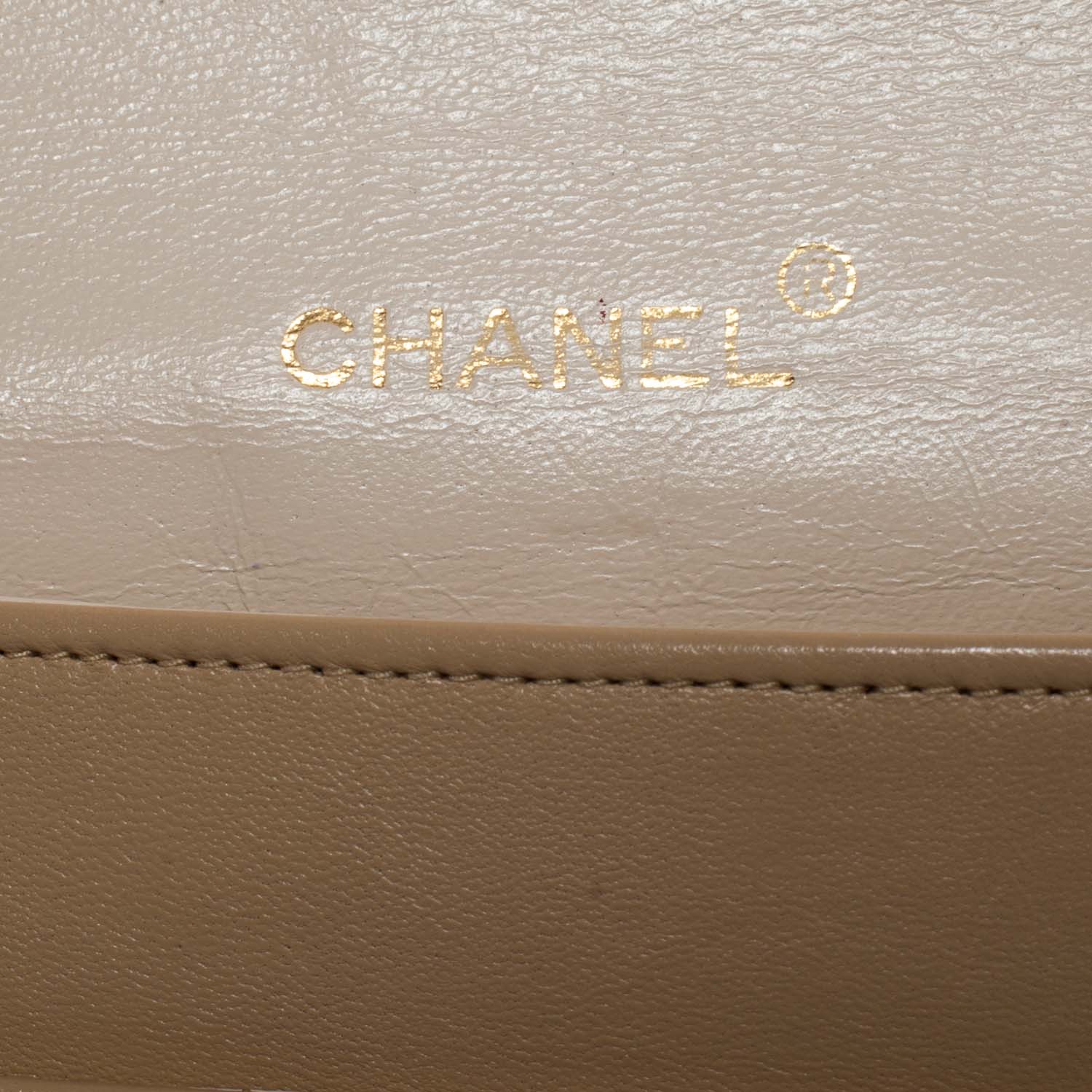 Chanel Lambskin Flap Bag Beige 6 of 9