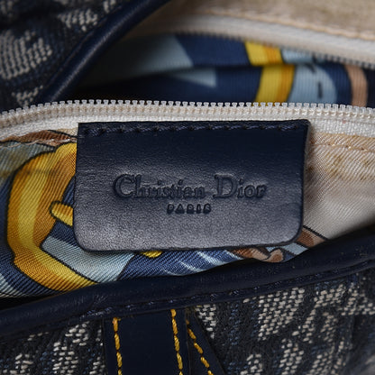 Christian Dior Monogram Saddle Bag Blue 6 of 14
