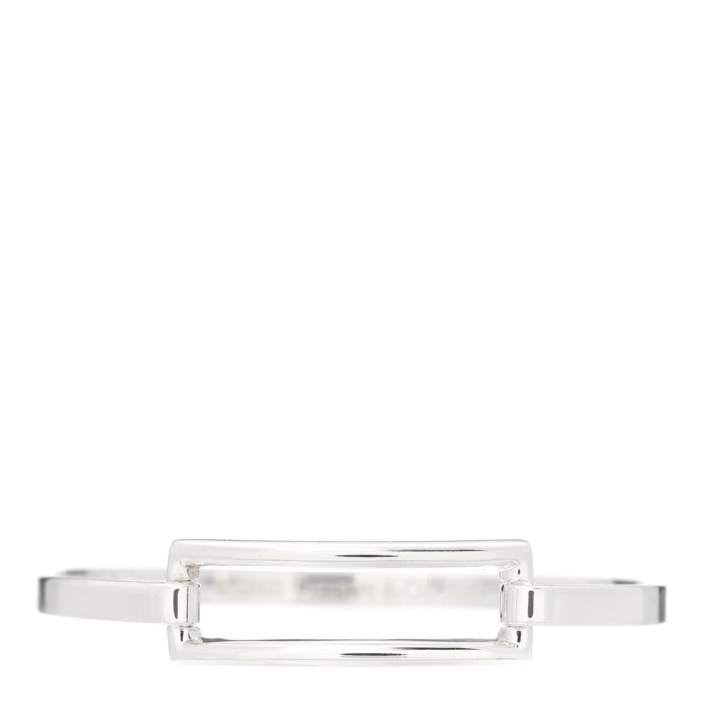 Sterling Silver Rectangle Bangle Bracelet