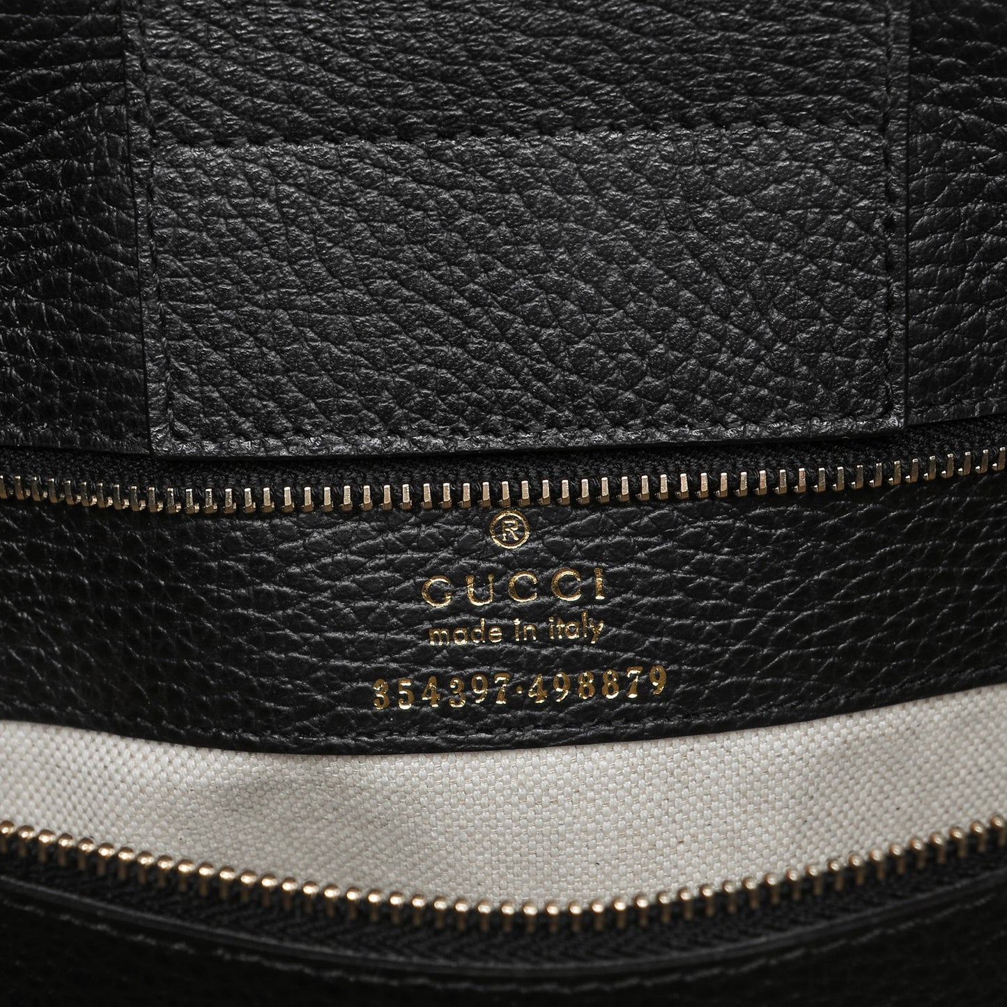 Pebbled Calfskin Medium Swing Tote Black