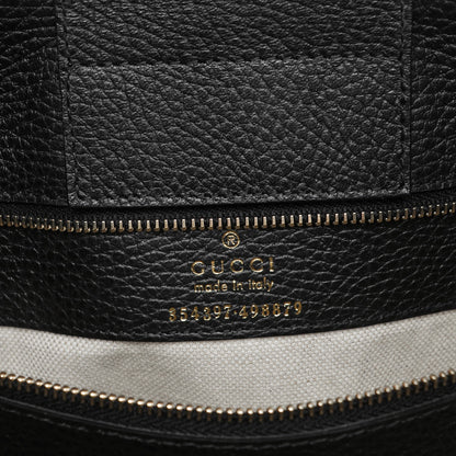 Gucci Pebbled Calfskin Medium Swing Tote Black 6 of 6