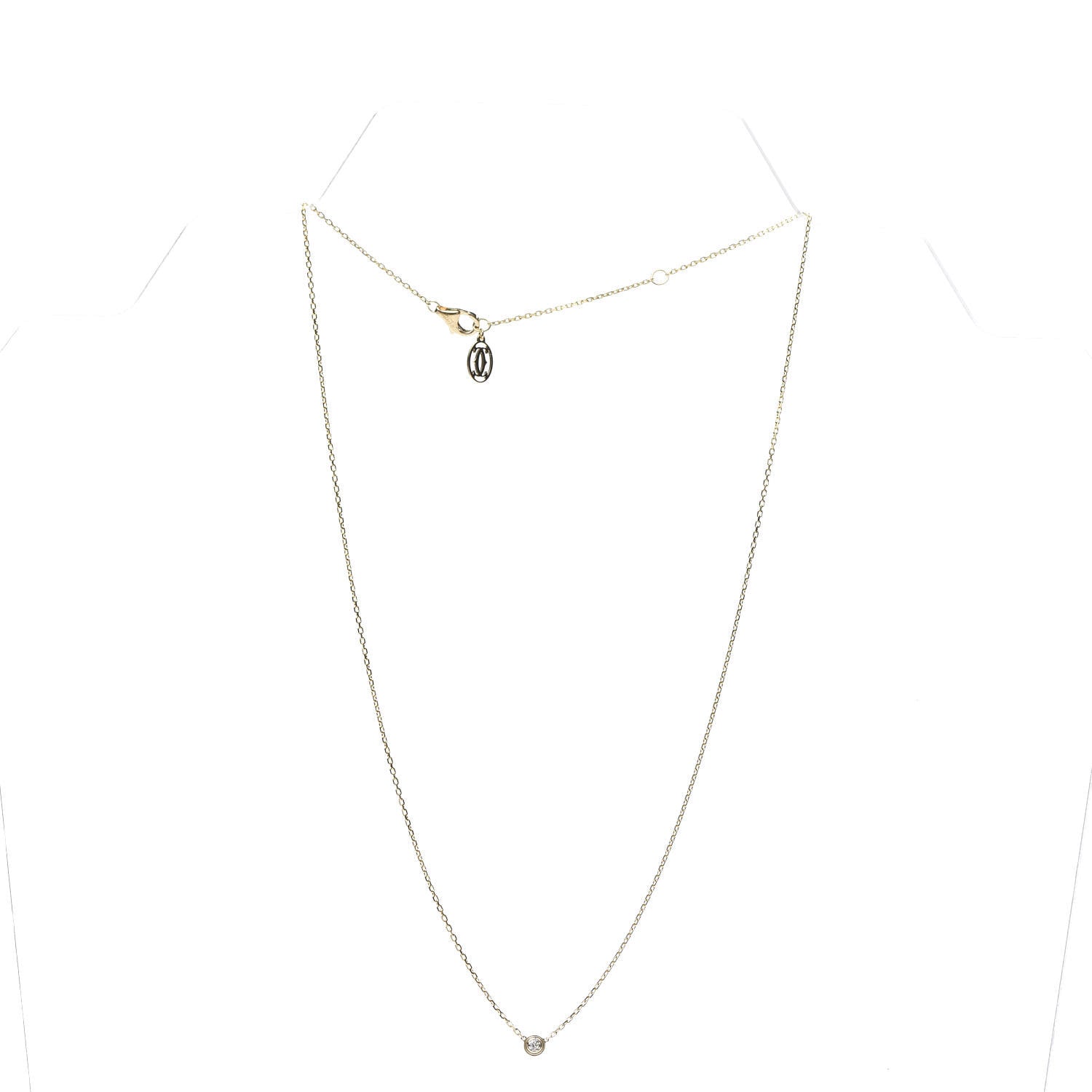 Cartier 18K Yellow Gold Diamond XS D'Amour Pendant Necklace 3 of 7