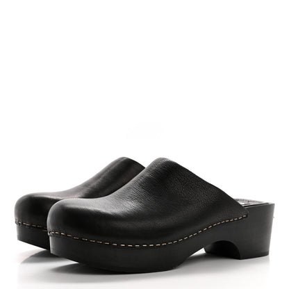 Chanel Calfskin CC Clogs 40.5 3 of 9