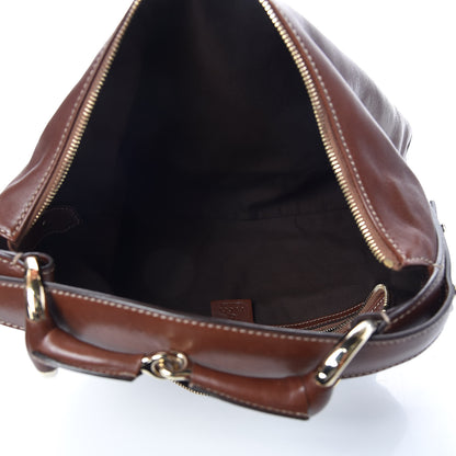 Gucci Calfskin Medium Horsebit Chain Hobo Brown 7 of 10