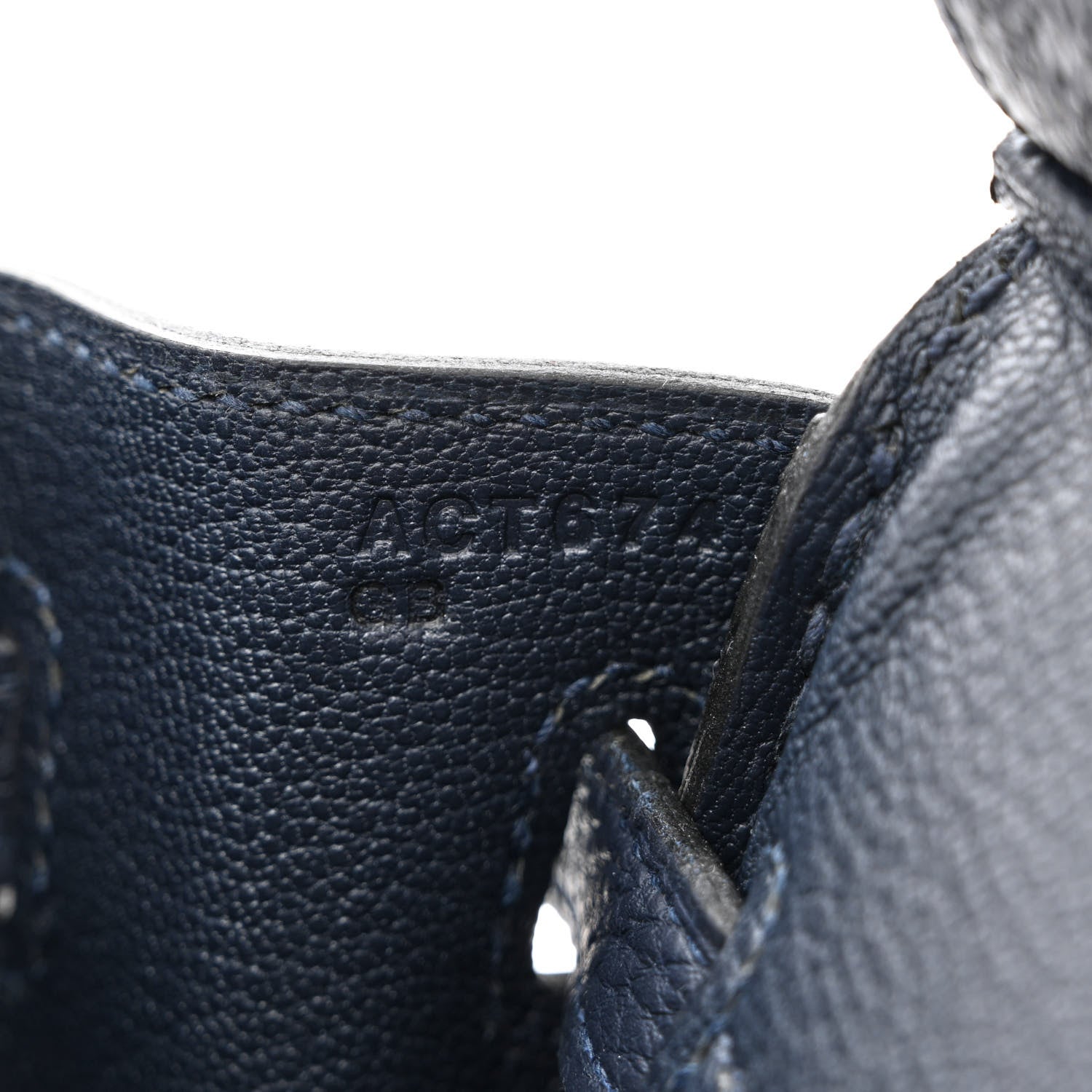 Hermes Togo Birkin 25 Bleu Nuit 7 of 13