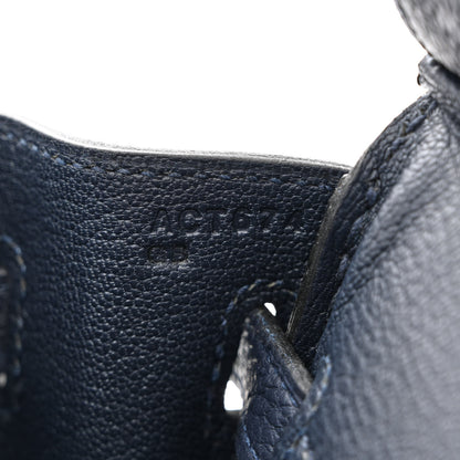 Hermes Togo Birkin 25 Bleu Nuit 7 of 13