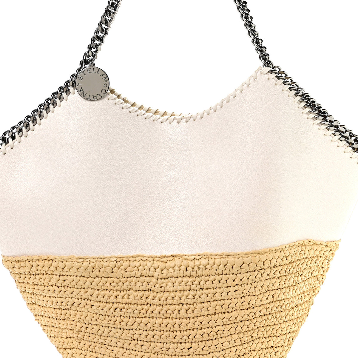 Stella McCartney Raffia Falabella Large Tote White 6 of 8