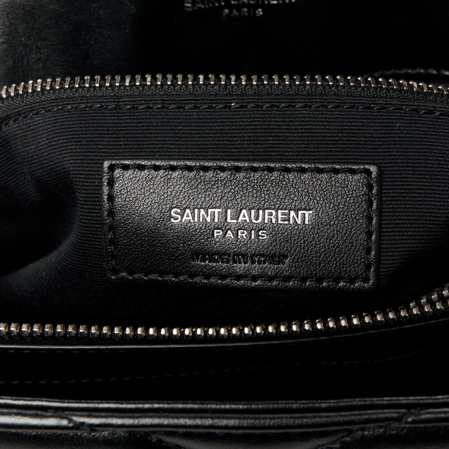 Saint Laurent Calfskin Y Quilted Monogram Medium Loulou Chain Satchel Black 7 of 11