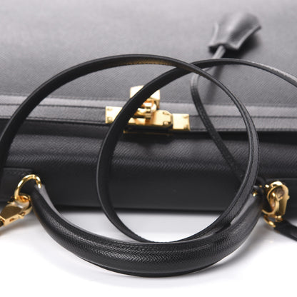 Hermes Epsom Kelly Sellier 35 Black 12 of 32