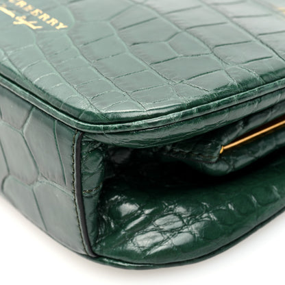 Burberry Alligator Small Frame Bag Dark Green 9 of 9