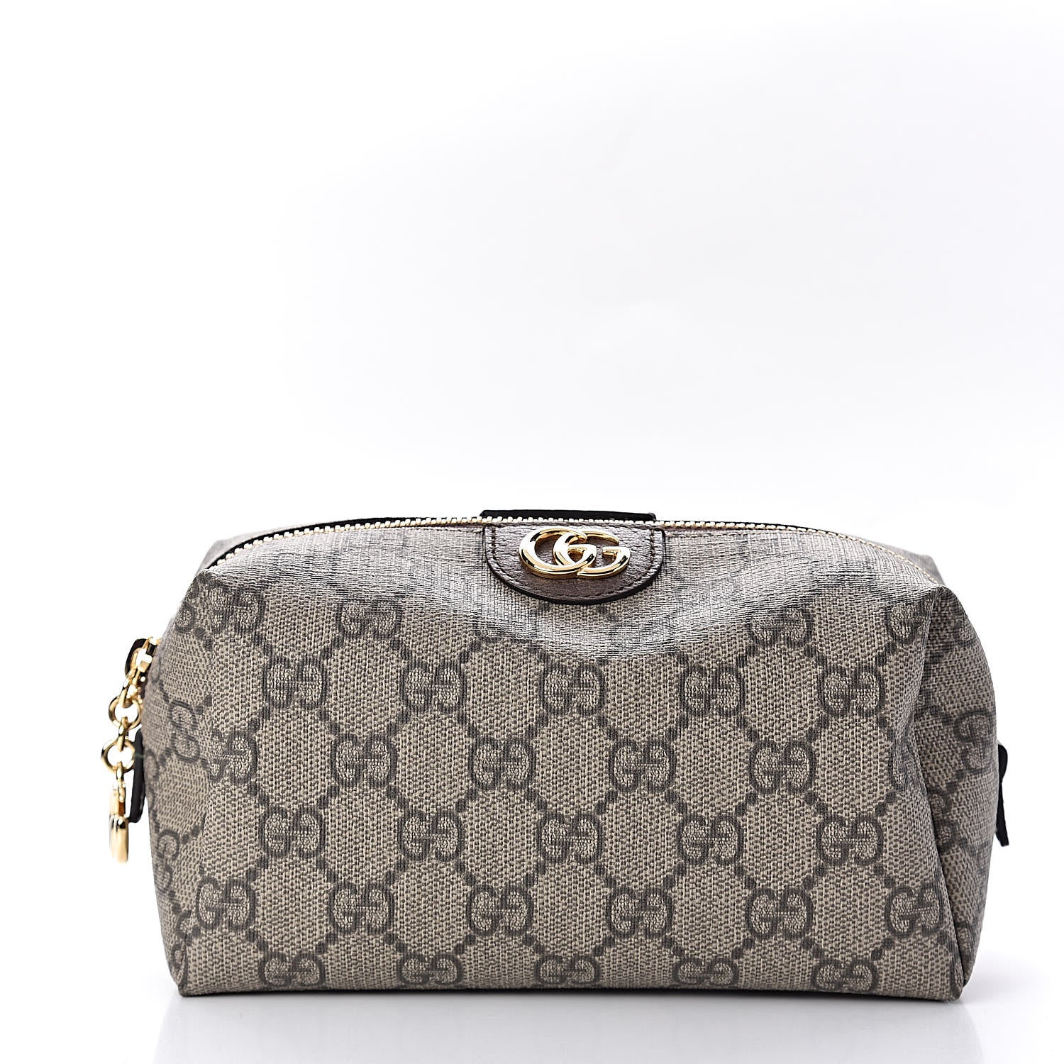 Gucci Soft GG Supreme Monogram Calfskin Medium Ophidia Cosmetic Case Beige Ebony New Acero 1 of 8