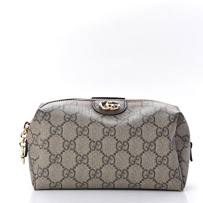 Gucci Soft GG Supreme Monogram Calfskin Medium Ophidia Cosmetic Case Beige Ebony New Acero 1 of 8