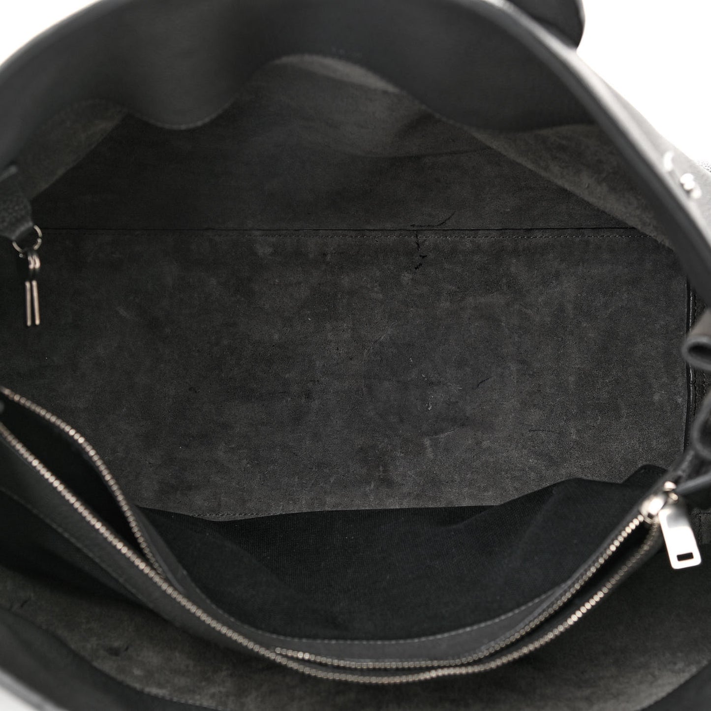 Grained Calfskin Large Souple Sac De Jour Grey