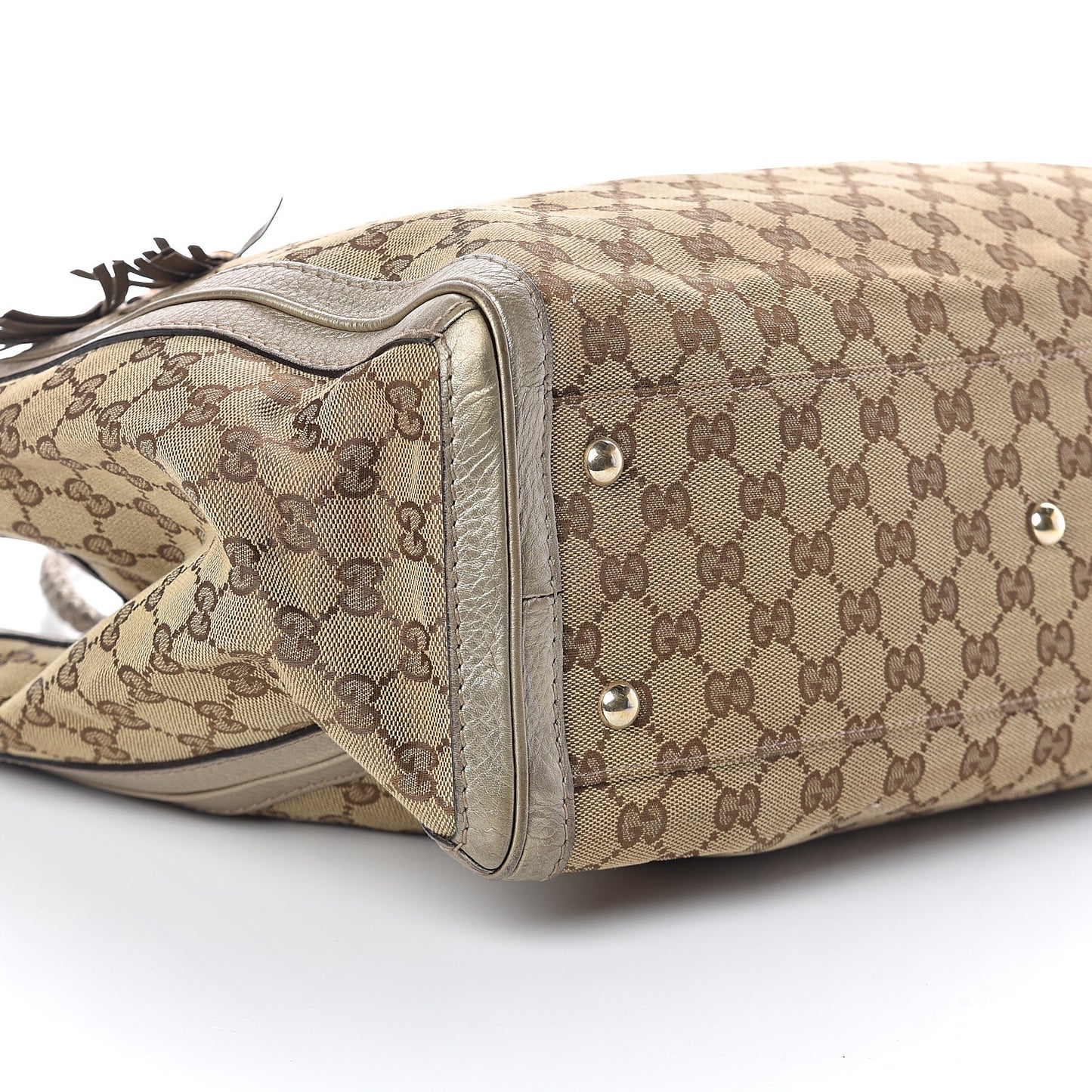 Monogram Medium Bella Tote Gold