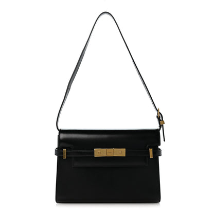 Saint Laurent Smooth Calfskin Small Manhattan Shoulder Bag Black 1 of 12