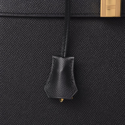 Hermes Epsom Kelly Sellier 32 Black 10 of 12