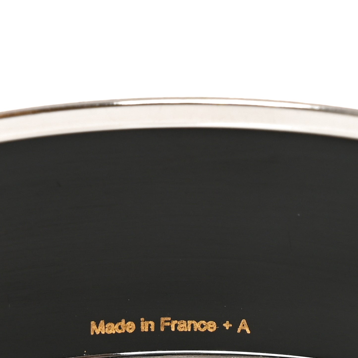 Enamel Printed Wide Grand Apparat Bracelet 65 Black