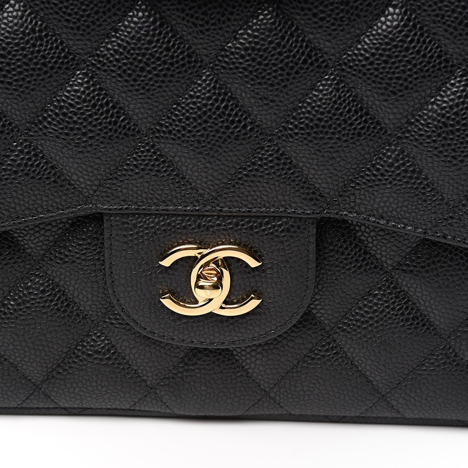 Chanel Caviar Quilted Jumbo Double Flap Black 10 of 11