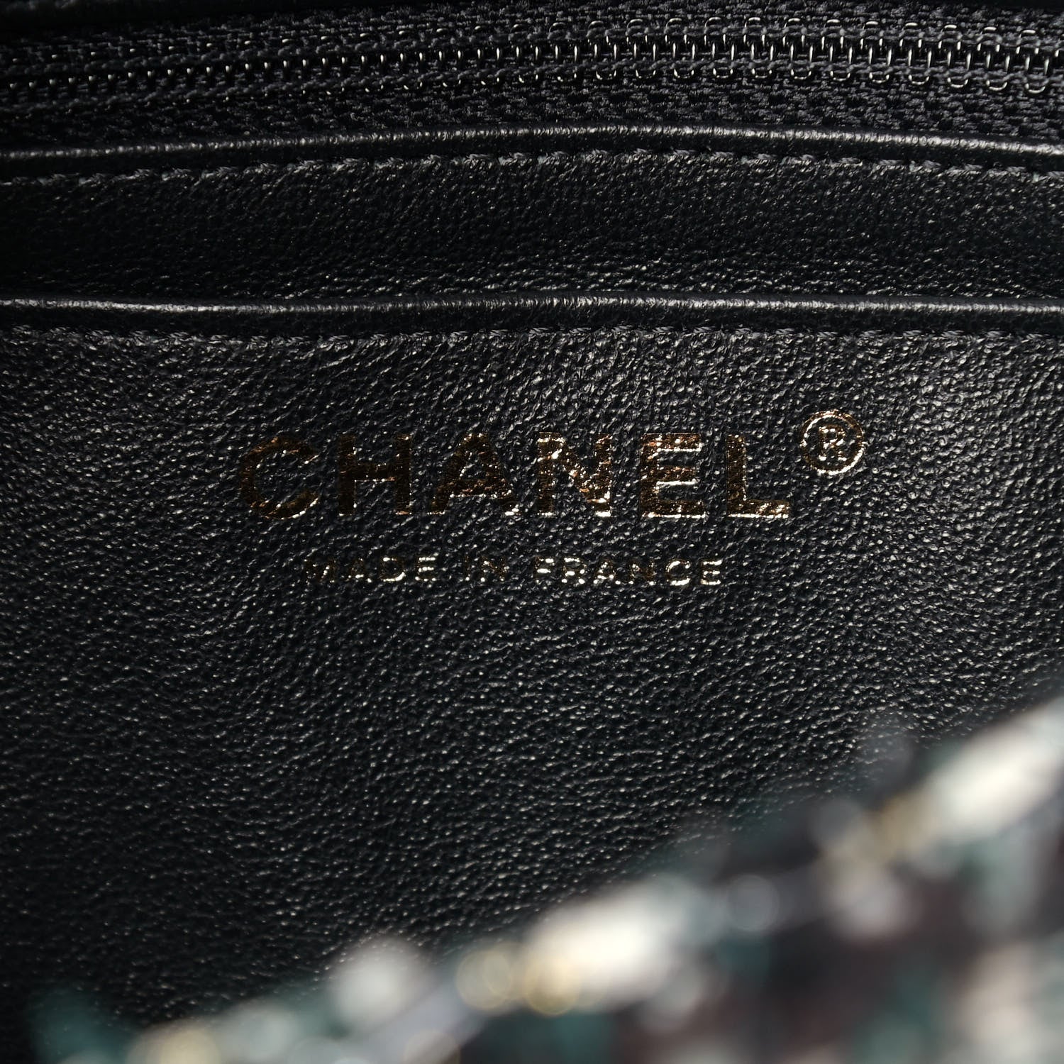 Chanel Tweed Braid Mini Flap Blue Multicolor 6 of 10