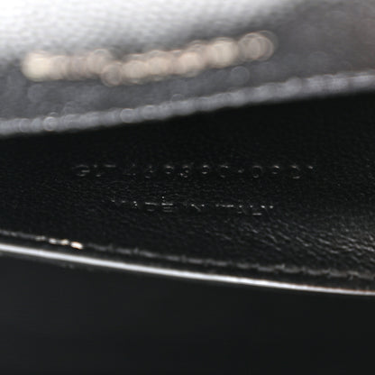 Saint Laurent Grain De Poudre Small Monogram Kate Satchel Black 7 of 10