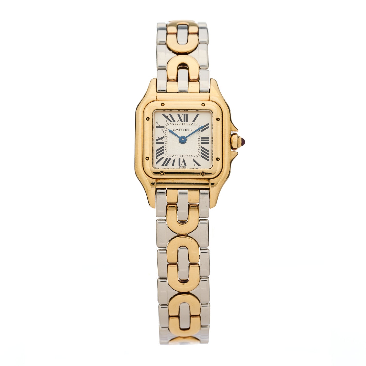Cartier Stainless Steel 18K Yellow Gold 22mm Panthere Art Deco Limited Edition Quartz Watch 1 of 4