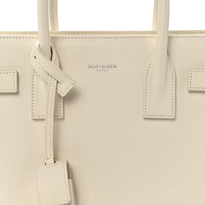 Saint Laurent Grained Calfskin Baby Sac De Jour White 7 of 10