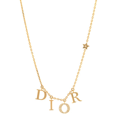 Christian Dior Crystal Dio(r)evolution Necklace Gold 1 of 5