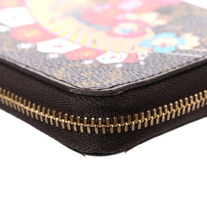 Louis Vuitton Monogram 2020 Christmas Animation Swing Ride Zippy Coin Purse Pink Poppy 8 of 19