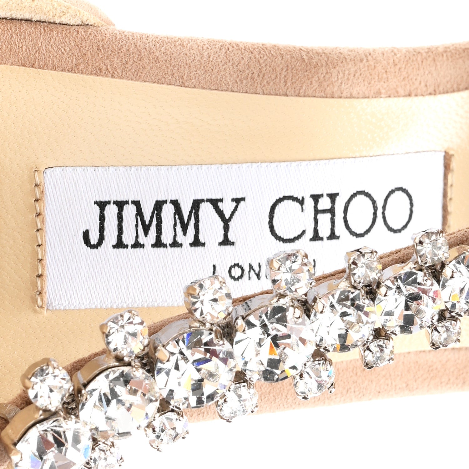 Jimmy Choo Suede Crystal Bee 85 Pumps 40 Ballet Pink 8 of 9