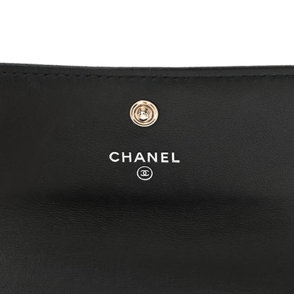 Chanel Lambskin Quilted Medium Boy Flap Wallet Black 6 of 9