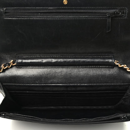 Chanel Caviar Timeless CC Wallet On Chain WOC Black 5 of 10