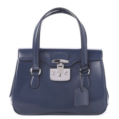 Gucci Regent Calfskin Medium Lady Lock Satchel Caspian 1 of 11