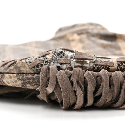 Jimmy Choo Snakeskin Suede Fringe Tatum Shoulder Bag 9 of 9