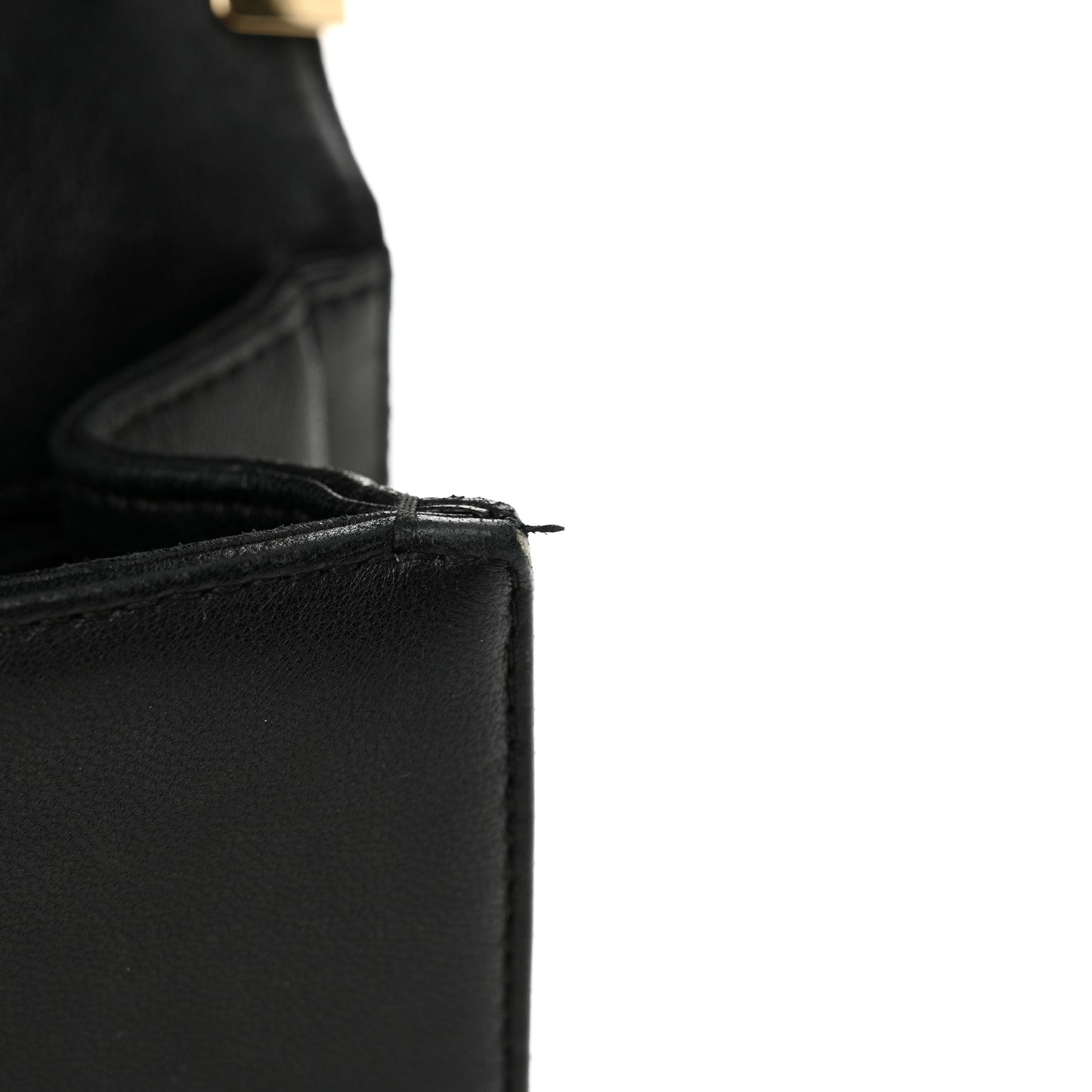 Lambskin Quilted Medium Boy Flap Black