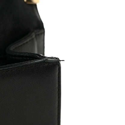 Chanel Lambskin Quilted Medium Boy Flap Black 14 of 20