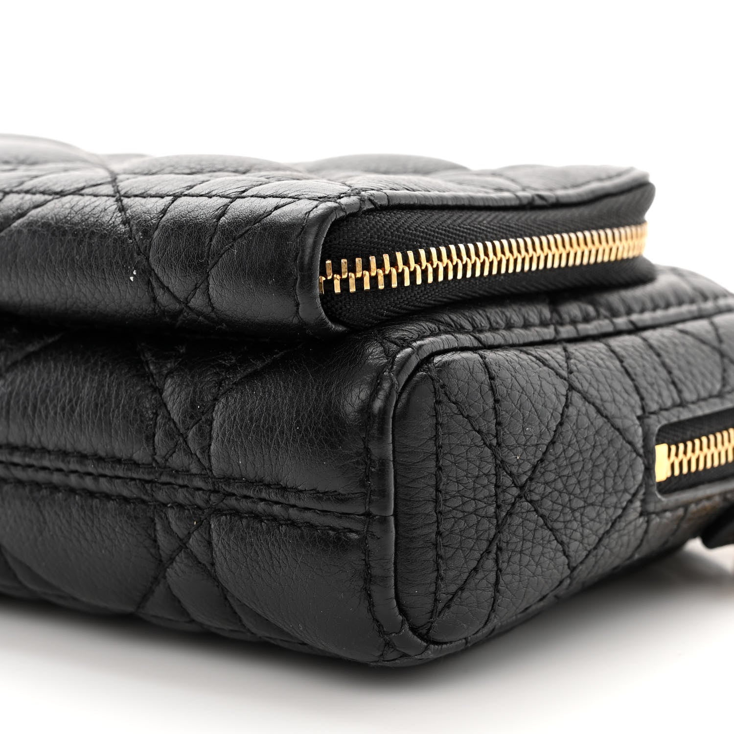 Christian Dior Supple Calfskin Caro Double Pouch Black 12 of 14