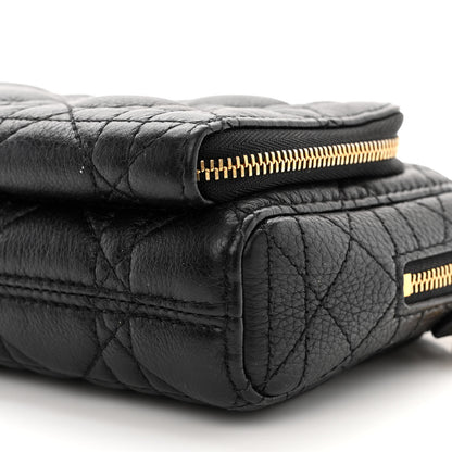 Christian Dior Supple Calfskin Caro Double Pouch Black 12 of 14