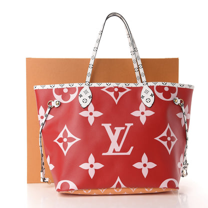 Louis Vuitton Monogram Giant Neverfull MM Rouge 11 of 11