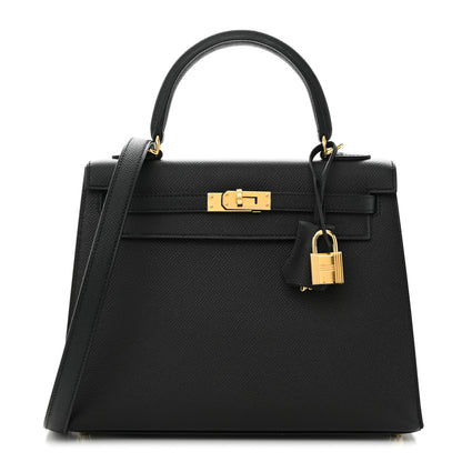 Hermes Epsom Kelly Sellier 25 Black 1 of 11
