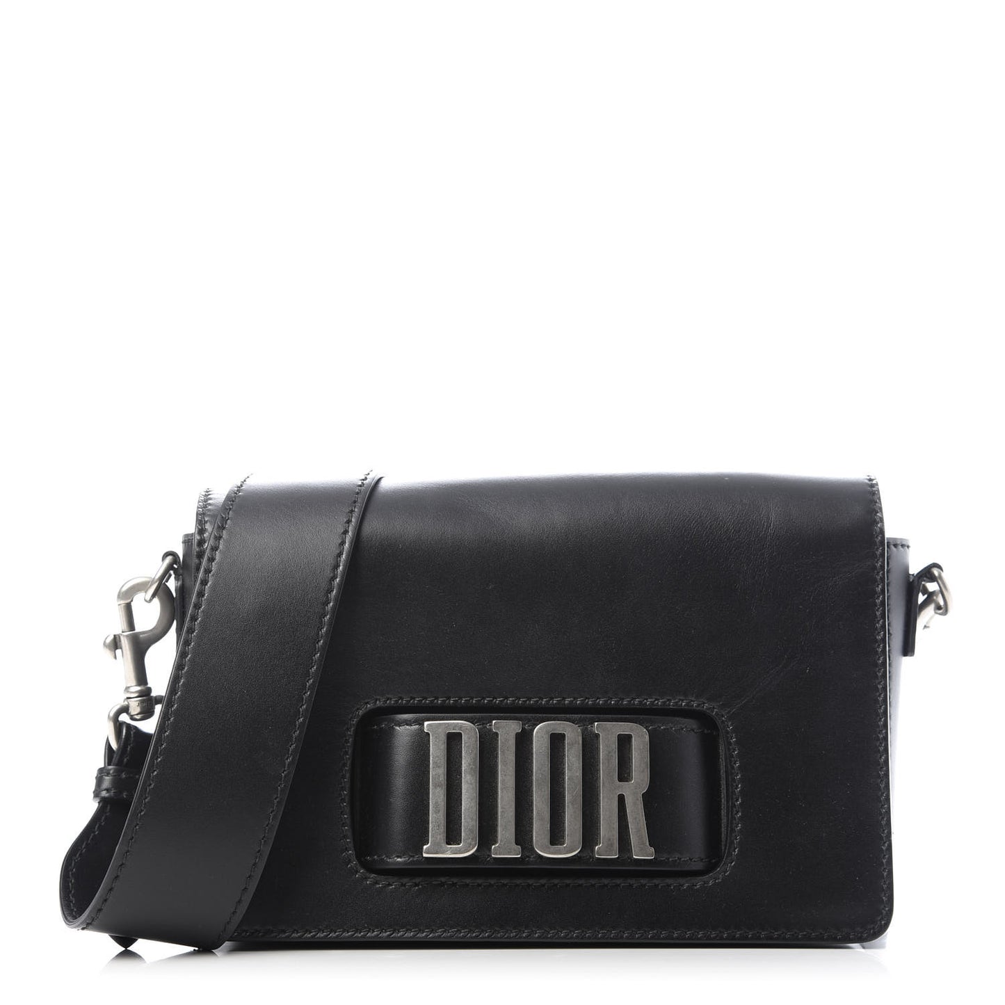 Smooth Calfskin Dio(r)evolution Flap Bag Black