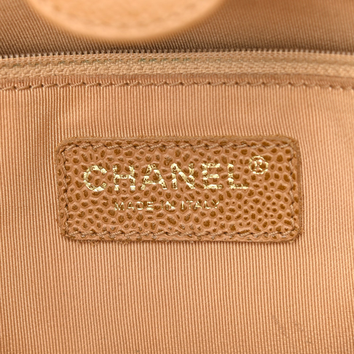 Chanel Caviar Quilted Petit Shopping Tote PST Beige 6 of 14