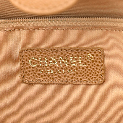 Chanel Caviar Quilted Petit Shopping Tote PST Beige 6 of 14
